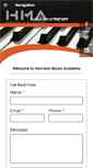 Mobile Screenshot of harrisonmusicacademy.com